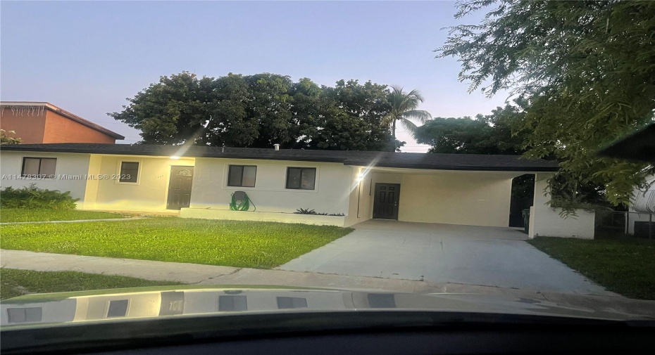 Front of Structure