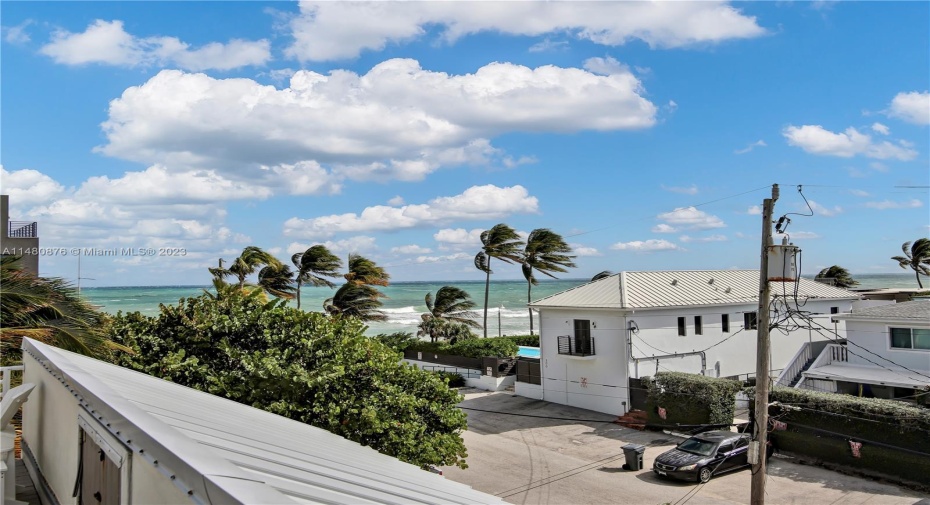 3rd floor outdoor terrace with ocean view