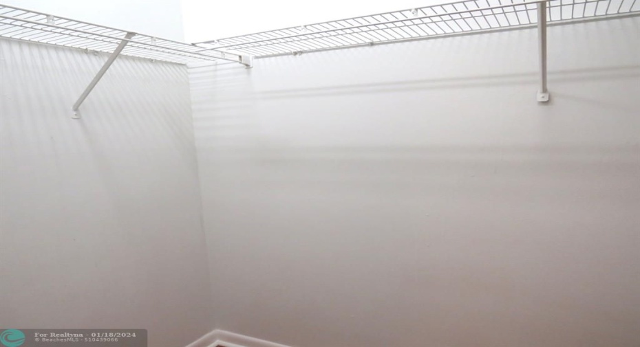 Walk in closet in second bedroom