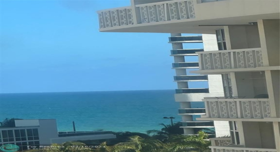 oceanview from open balcony