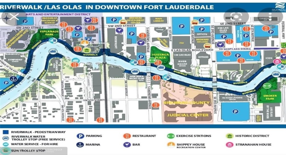 Downtown Fort Lauderdale 5 minutes