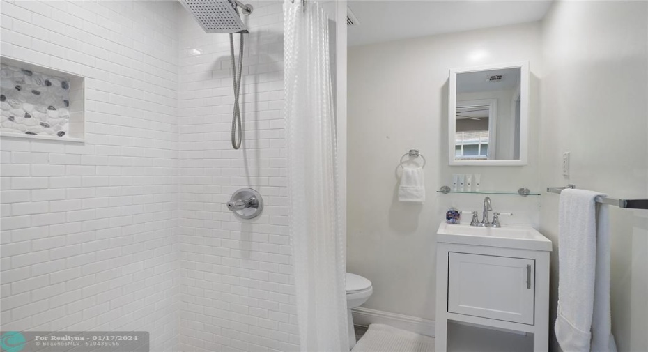 Rear home bathroom