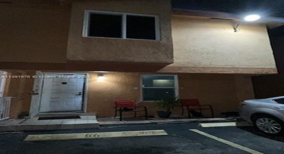 front of unit