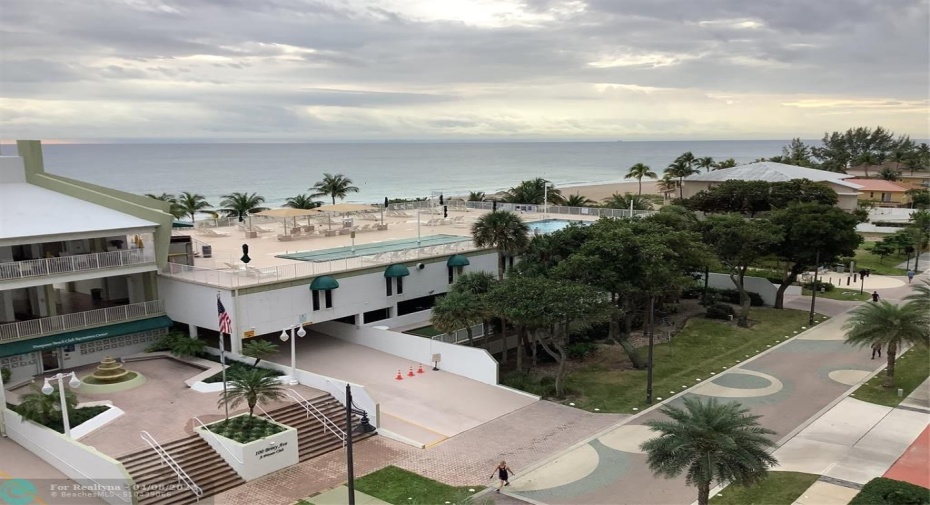 View of Ocean and South Pool deck