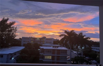 Sunset from balcony