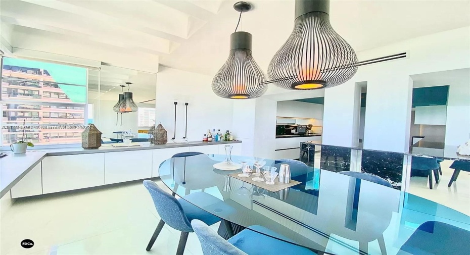 Open kitchen concept