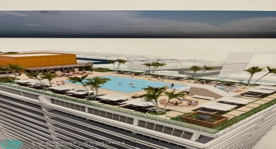 New Rooftop Pool Rendering Coming in 2024