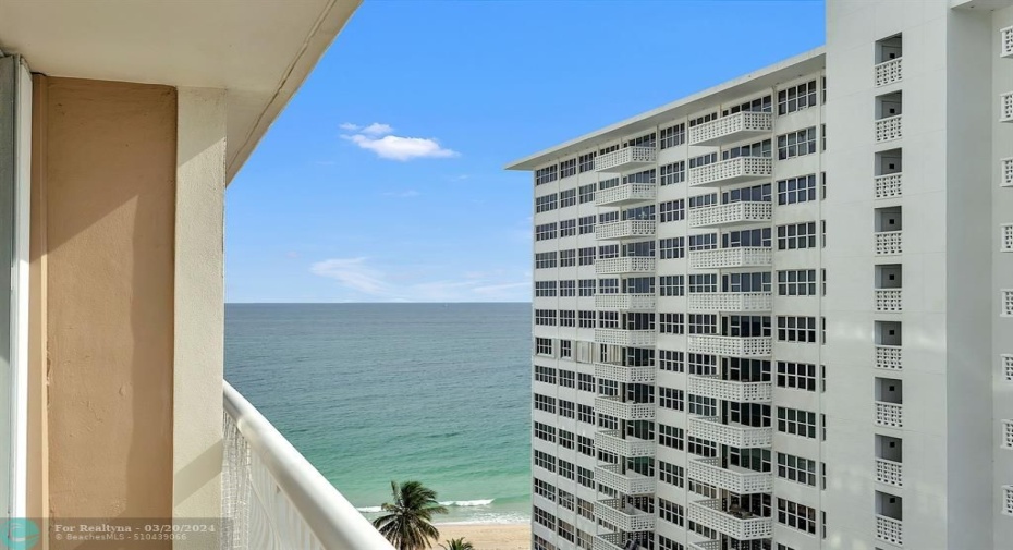 Ocean View from Southwest Corner Wrap Around Balcony