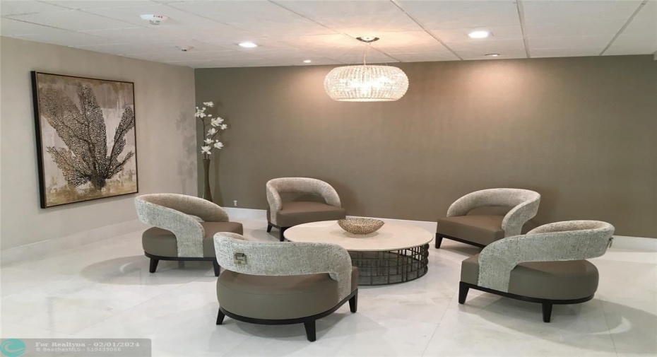 The newly remodeled lobby at Playa Del Sol.
