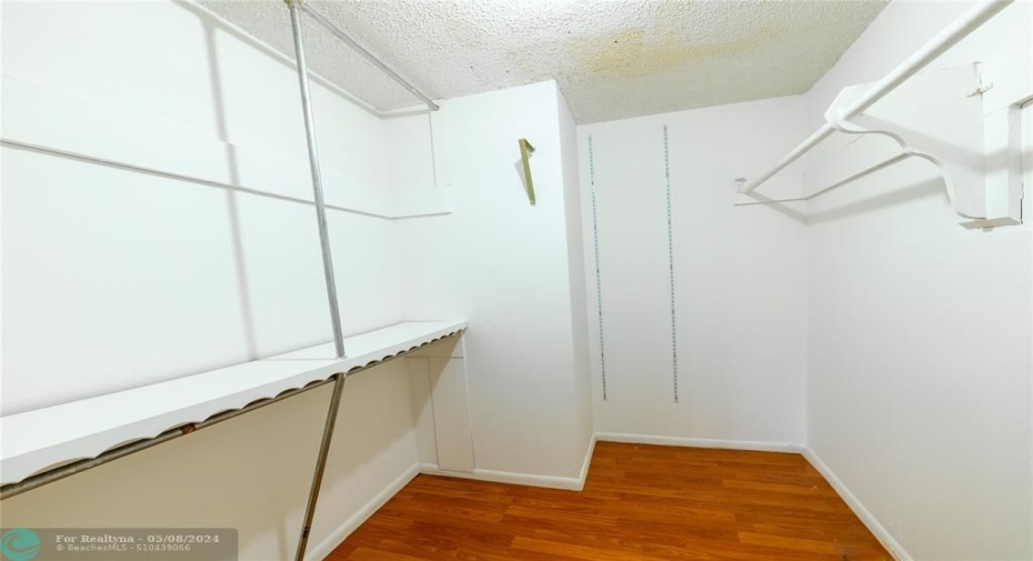 Primary walk in closet