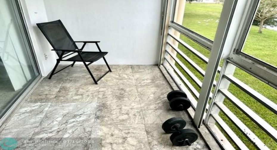 screened balcony