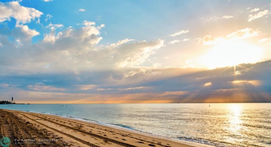 Pompano Beach at sunrise
