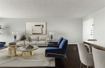 Living Room - Entrance - Virtually Staged