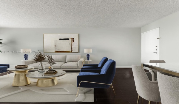 Living Room - Entrance - Virtually Staged