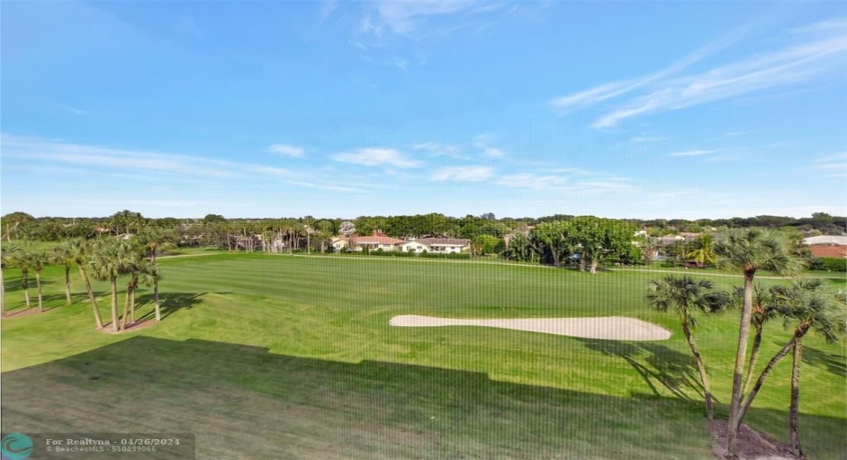 Screened In Balcony Golf Course Views
