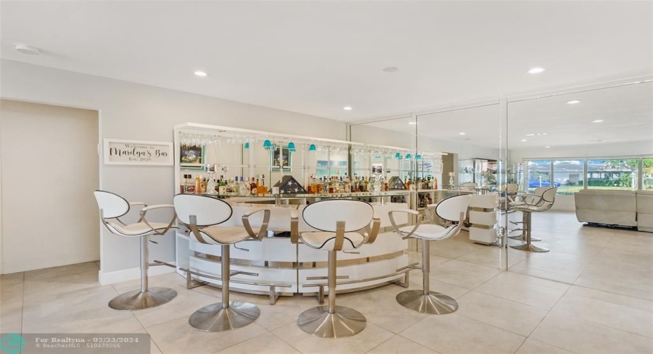 Currently used as entertaining bar room