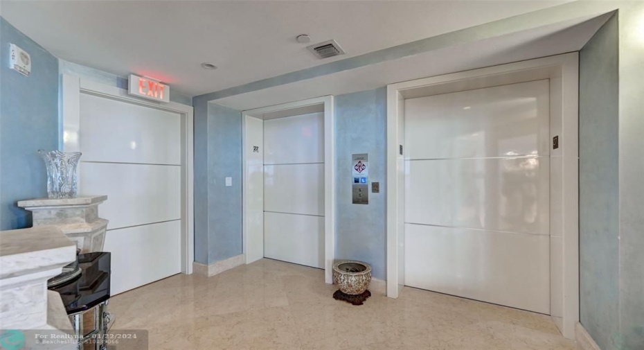Private Elevator Entry