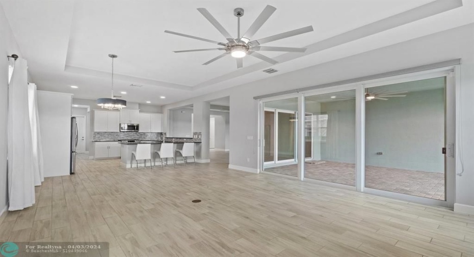 Double Sliders making this space feel large and airy.