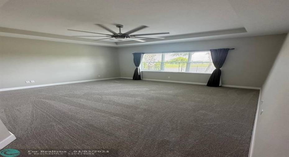 Large Primary Bedroom Suite with New Carpet & Gorgeous Lakeview