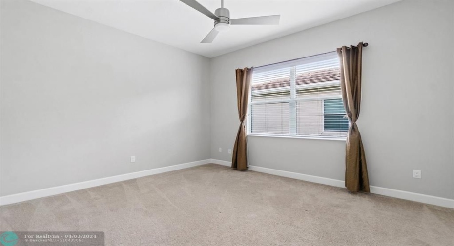 Third Bedroom with New Carpet