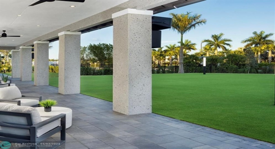 Covered Outdoor Patio at Clubhouse
