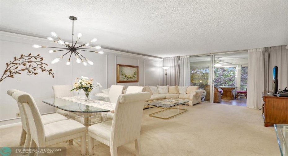 Open to living room.