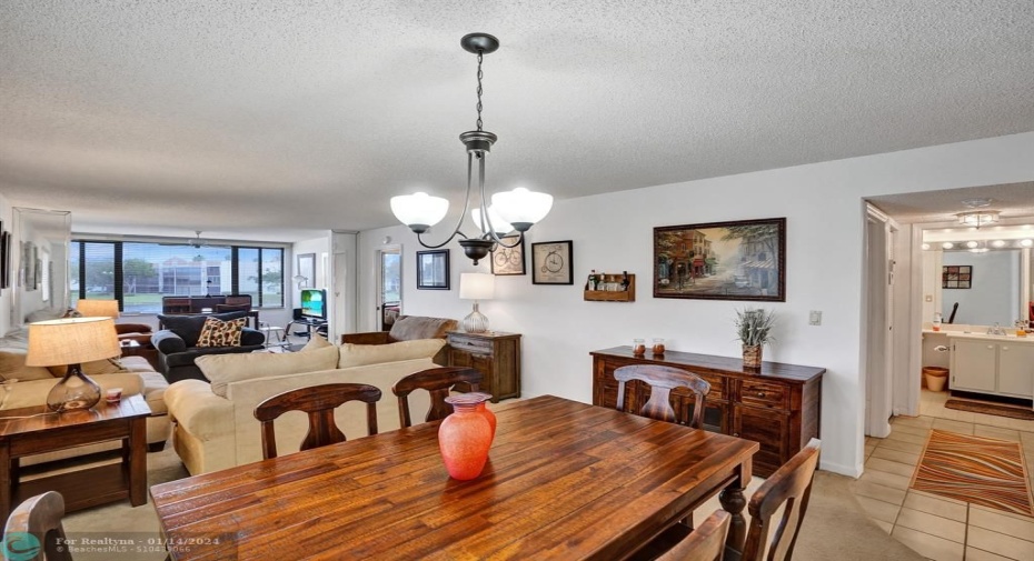 Dining/living area