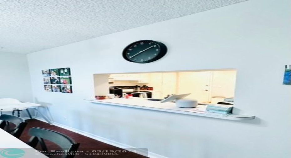 opening view into living room from kitchen