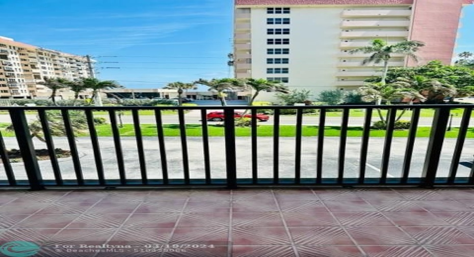 balcony view from unit