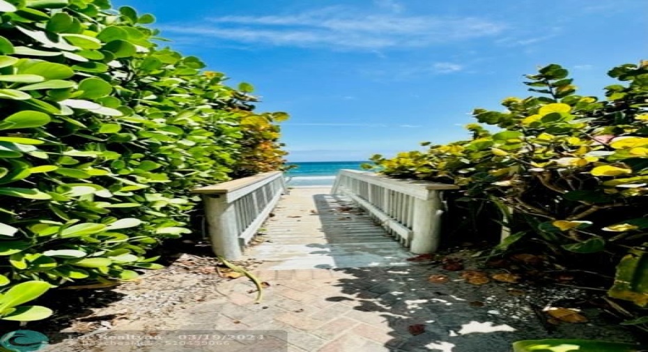 private beach entry