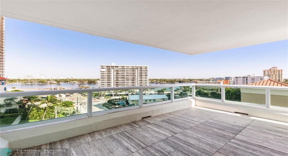 Balcony off Great/Dining Room