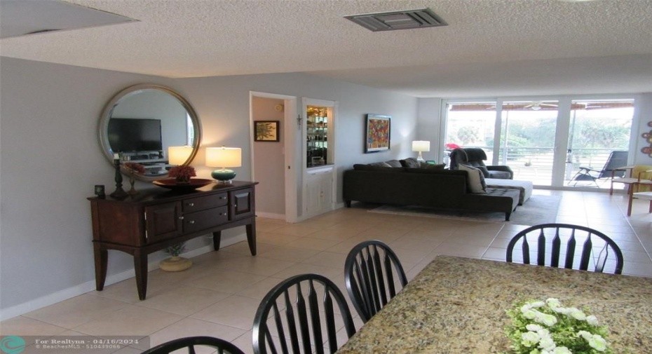Living Room back to Dining