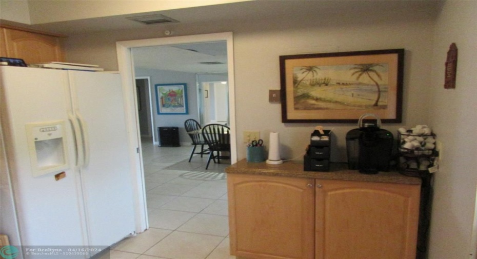 Built -In Coffee Bar Area