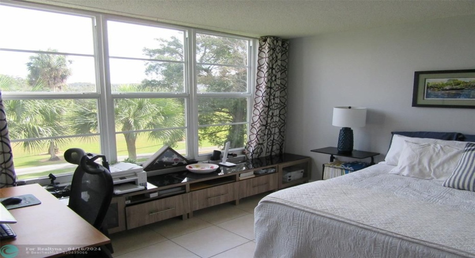 Bedroom 3 with view of golf course