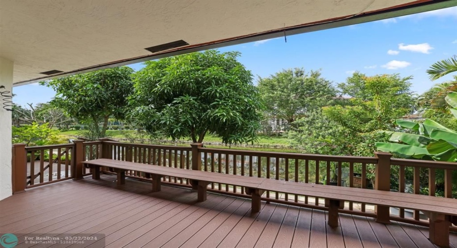 First floor master private deck