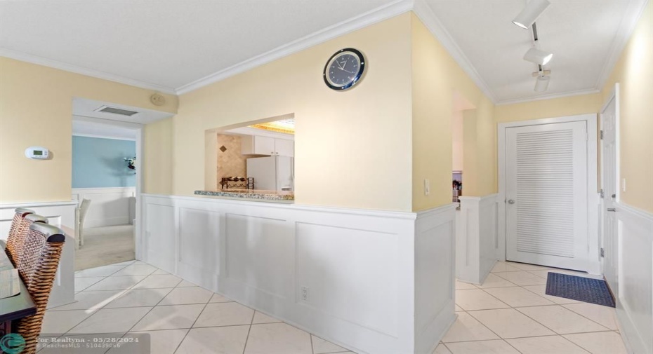 As you step into the spacious two-bedroom 2 bath residence located on the 8th floor, you are immediately greeted by the sounds and views of the ocean and intercoastal. Stepping out to the balcony you are greeted with the gentle intercoastal breeze.