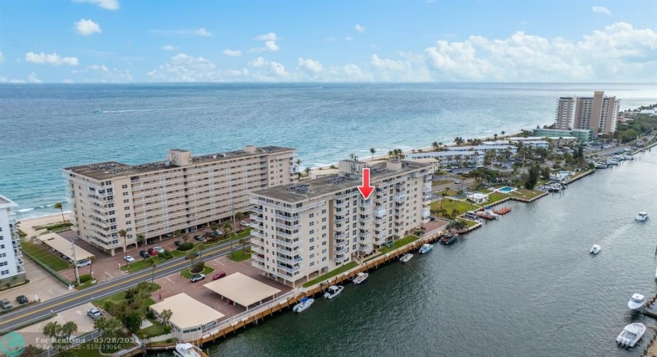As you step into the spacious two-bedroom 2 bath residence located on the 8th floor you are immediately greeted by the sounds and views of the ocean and intercoastal.