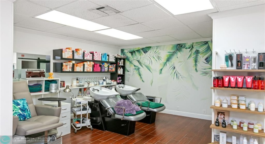 Beauty salon in house