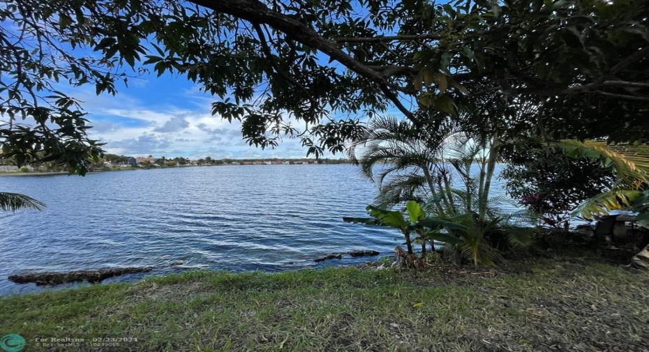 backyard is a huge lake