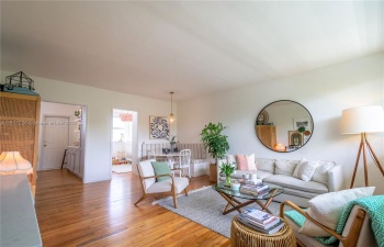 Picture took when unit was bought. Tenant's furniture today is different.