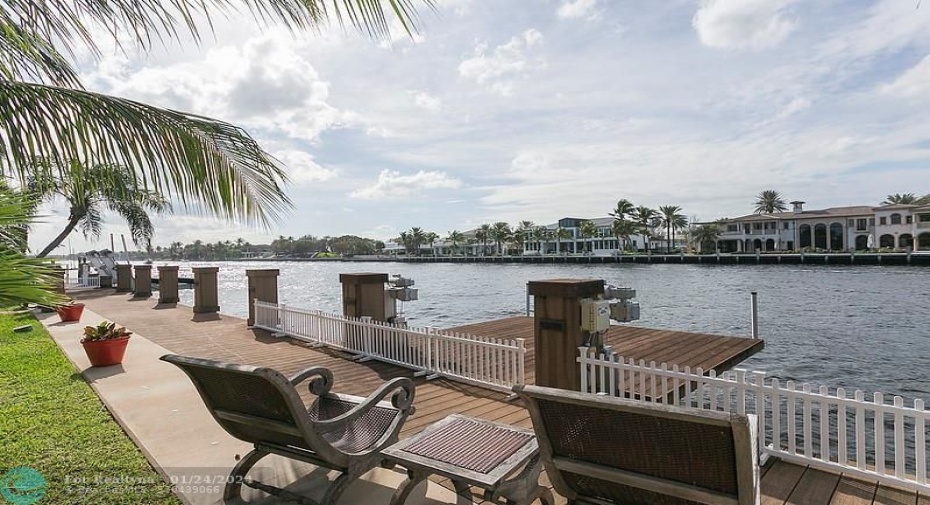 Dock with Jet Ski Lift