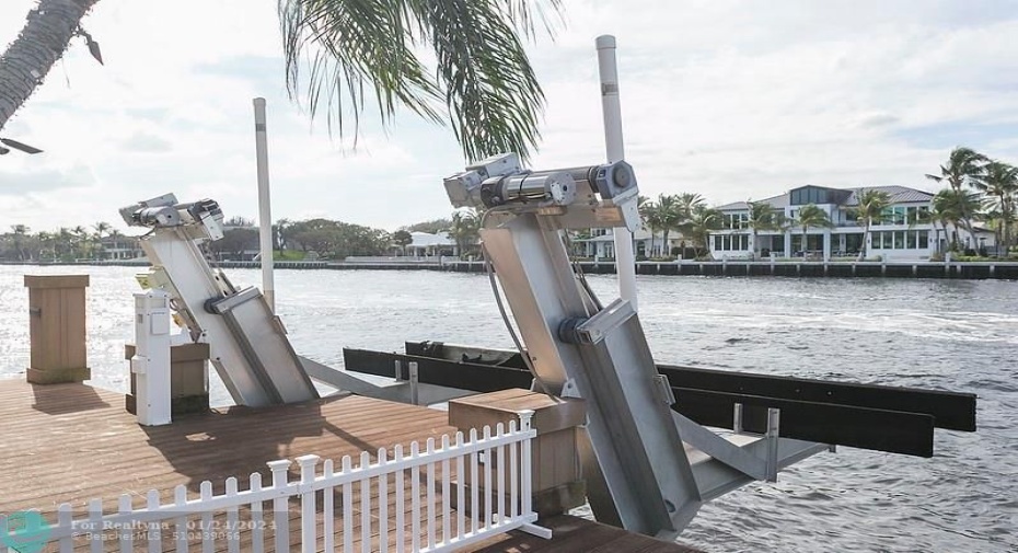 Dock with Boat Lift