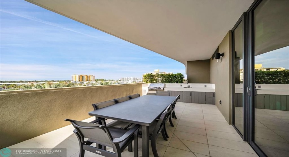 Private Balcony - Outdoor BBQ Area