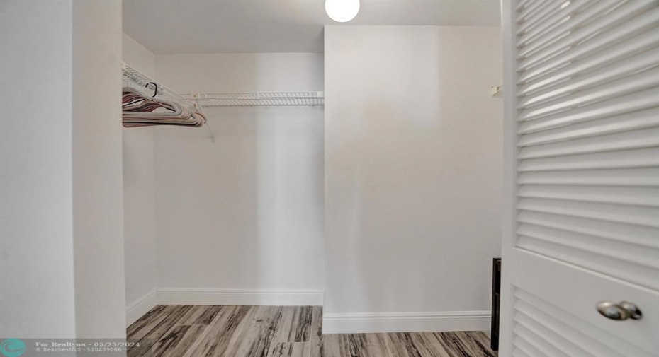 second bedroom walk-in closet
