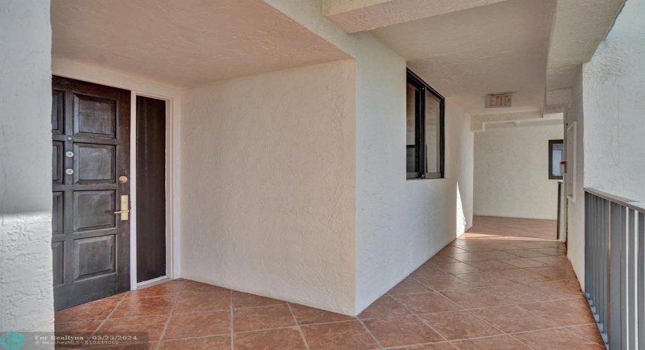 Semi-private hallway entrance