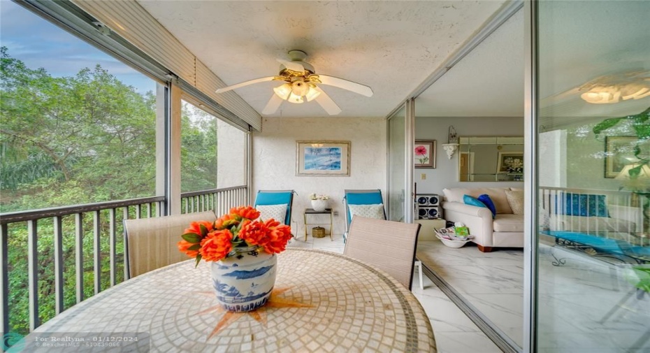 SCREENED BALCONY