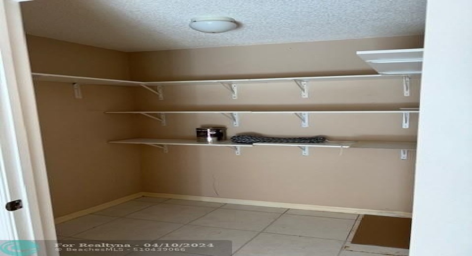 Interior storage room