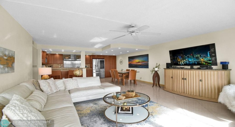 Open, Spacious Living Room
