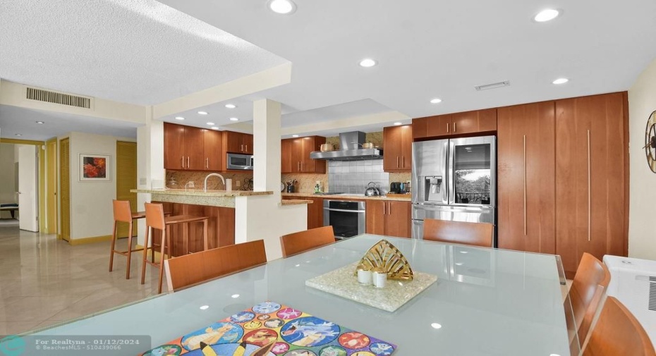 Kitchen Open to Dining Area