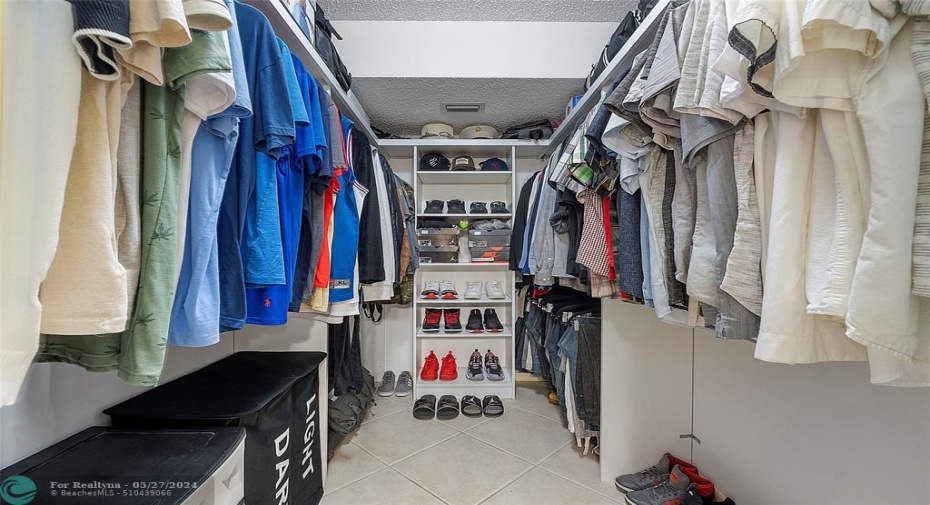 Ample Custom Walk-in Closet